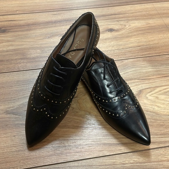 New Escada Pointed Toe Studded Loafer Shoe size 41 - Picture 1 of 8